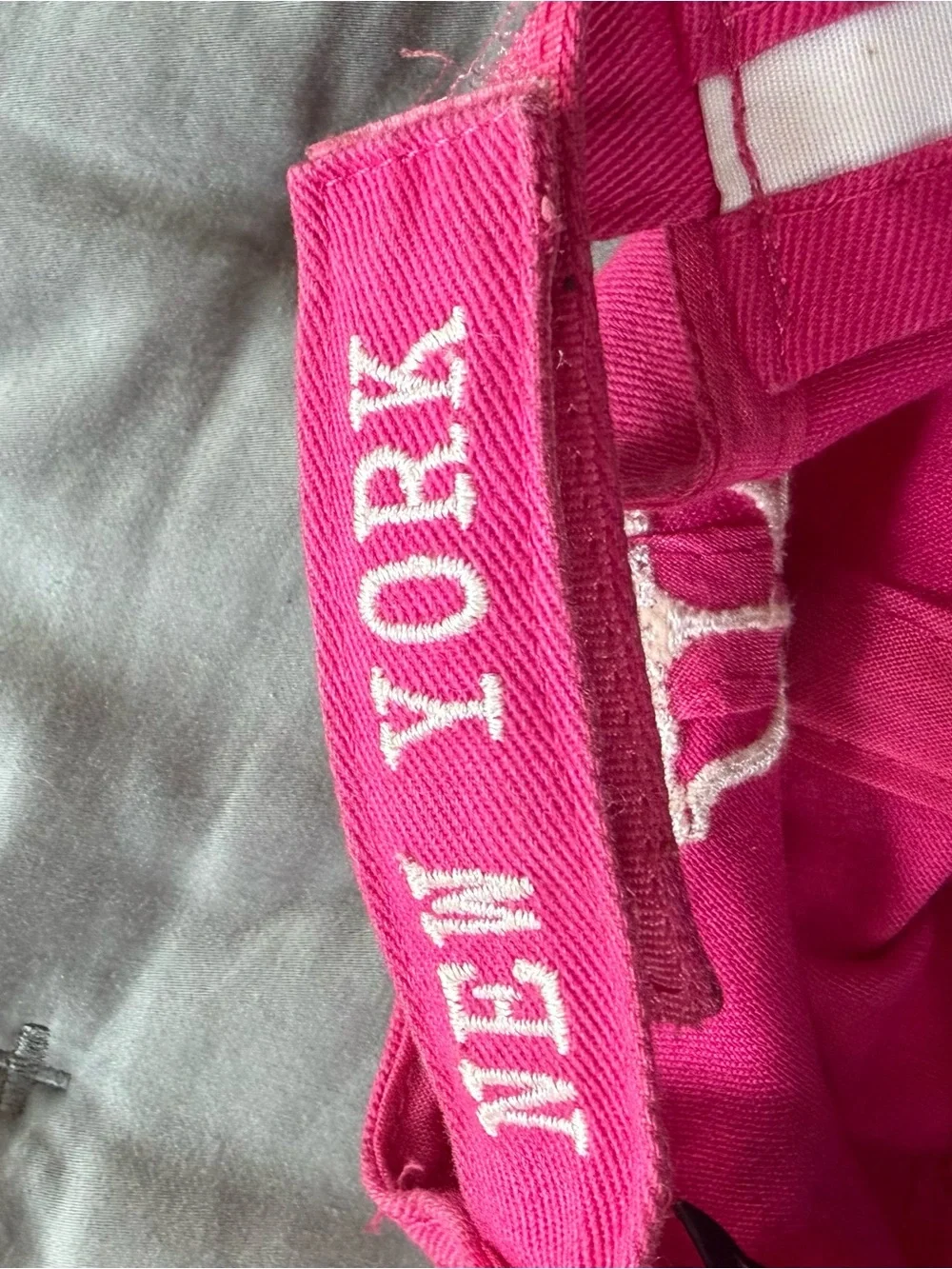 Pink New York Baseball Cap
